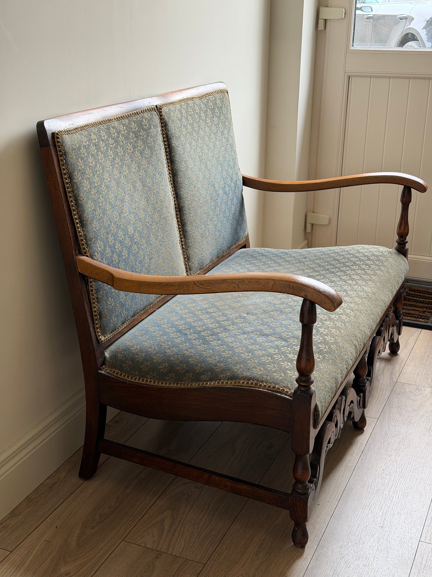 1930s Beech Framed Sofa