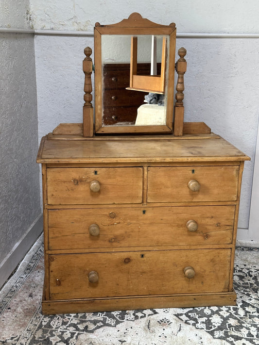 Victorian Pine Dressing Chest