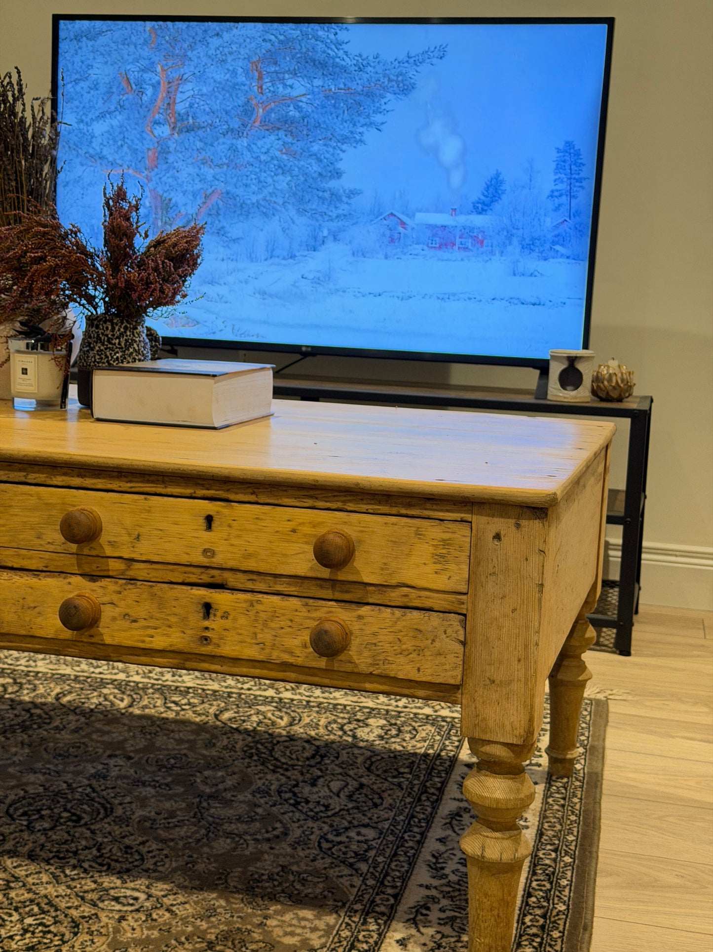 Victorian Pine Coffee Table