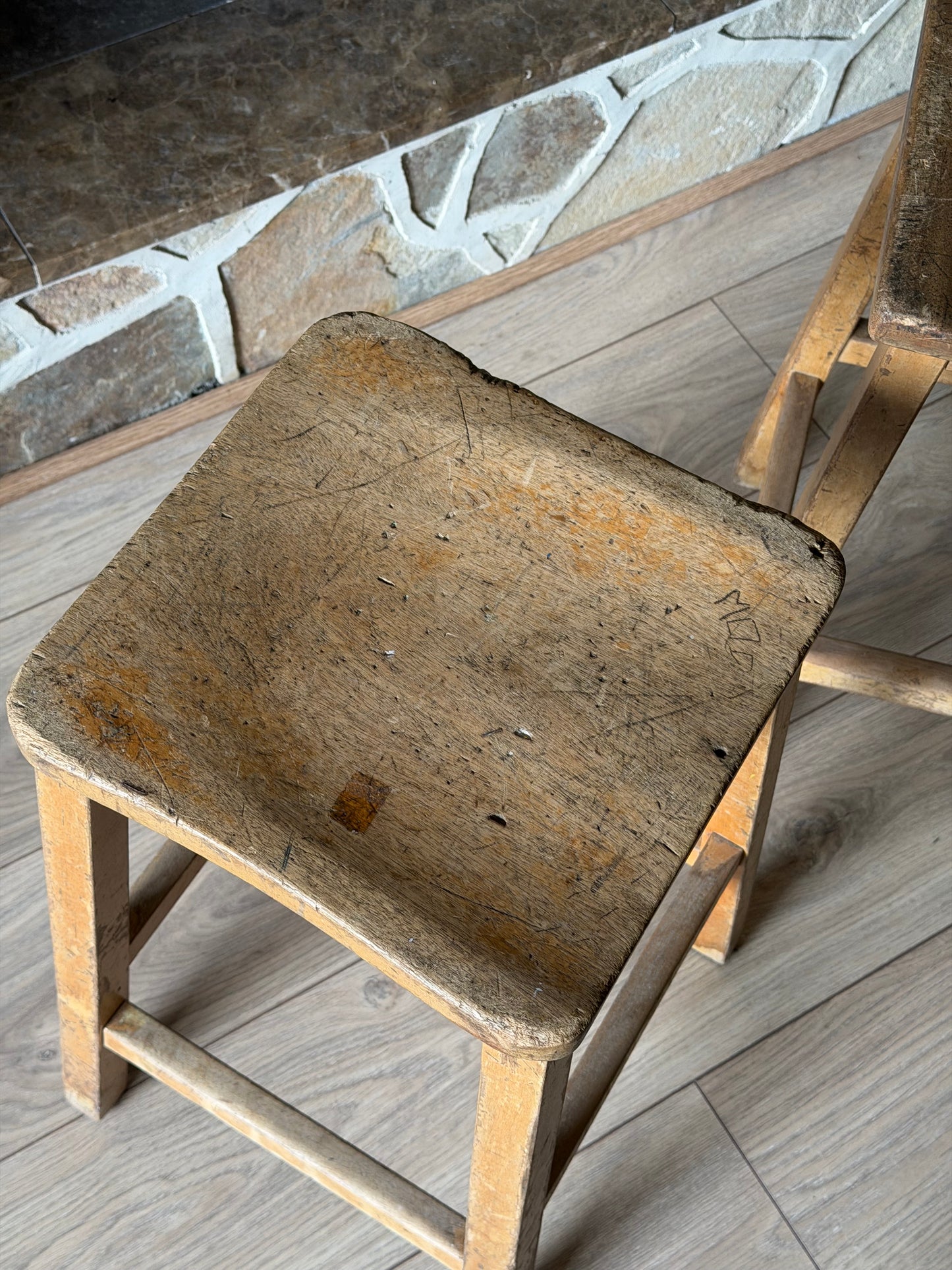 Wooden stool