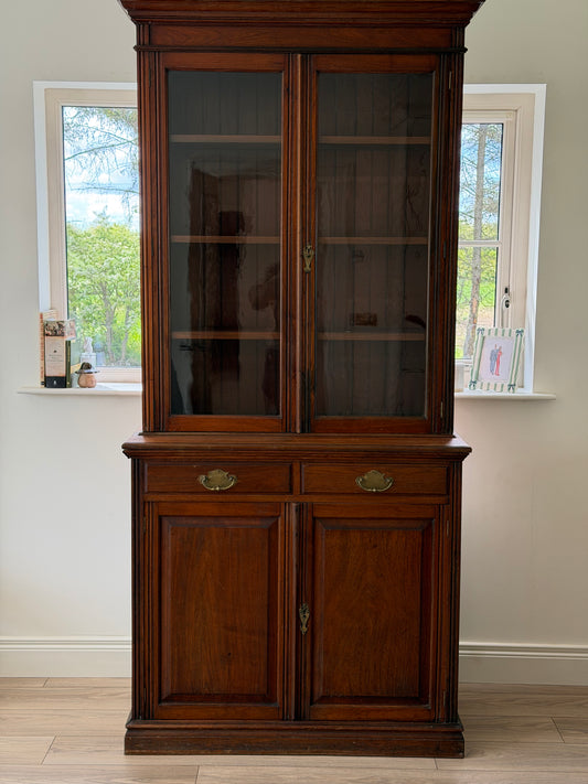 Victorian Walnut Bookcase