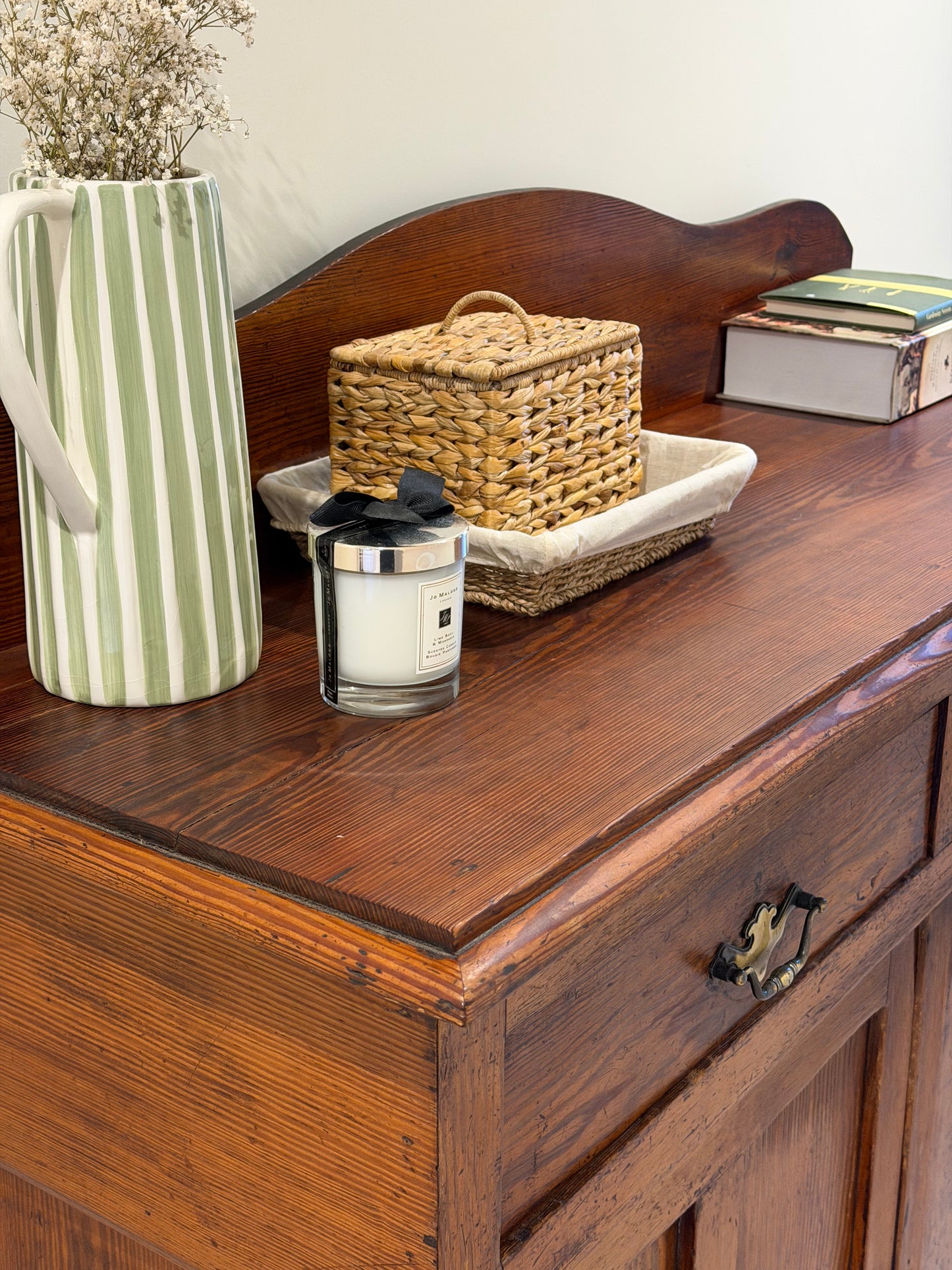 Victorian Dark Pine Cupboard