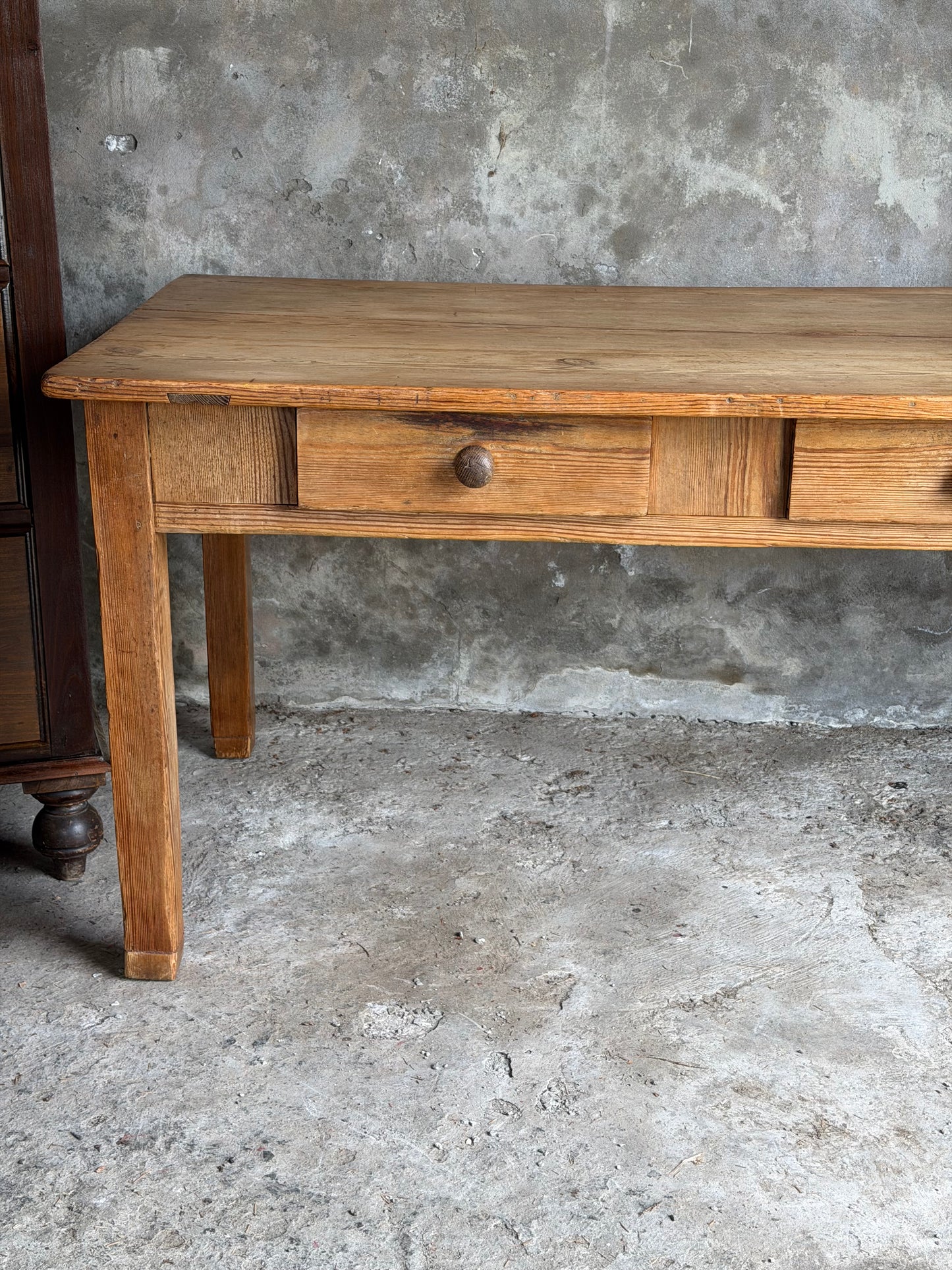 Irish Victorian Pine Kitchen Table