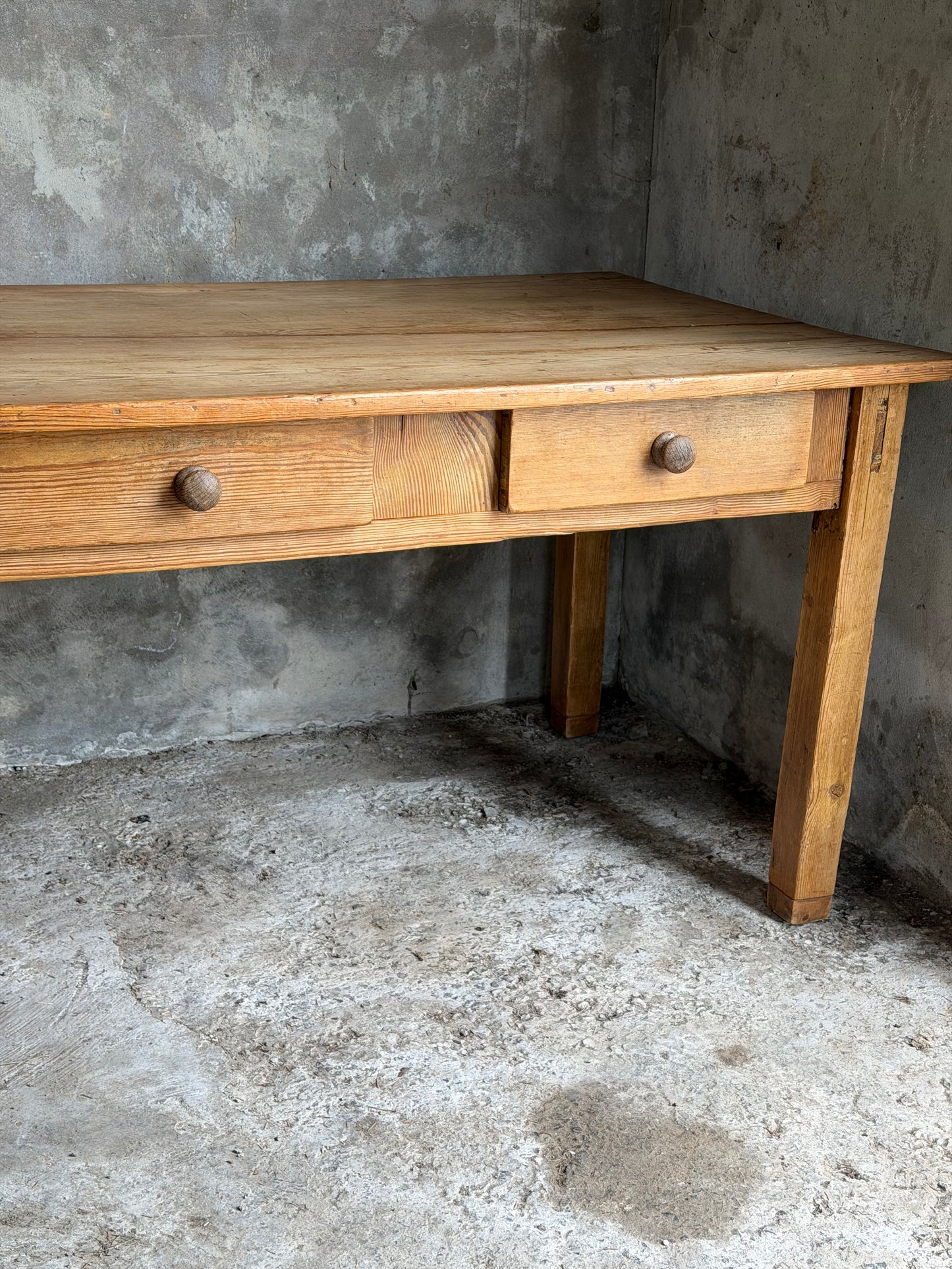 Irish Victorian Pine Kitchen Table