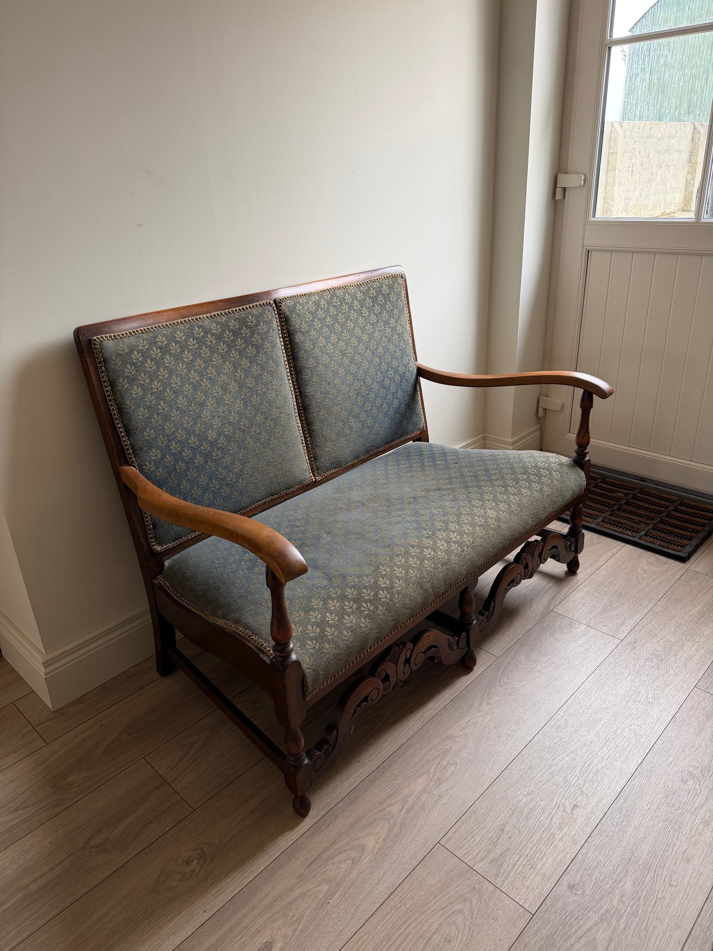 1930s Beech Framed Sofa