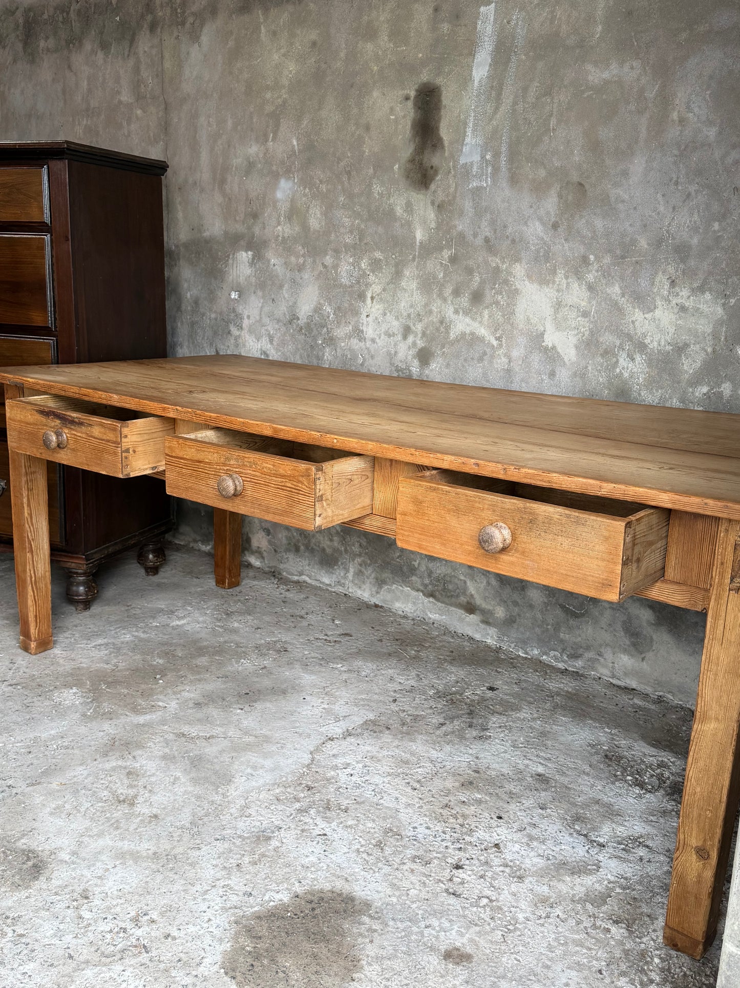 Irish Victorian Pine Kitchen Table