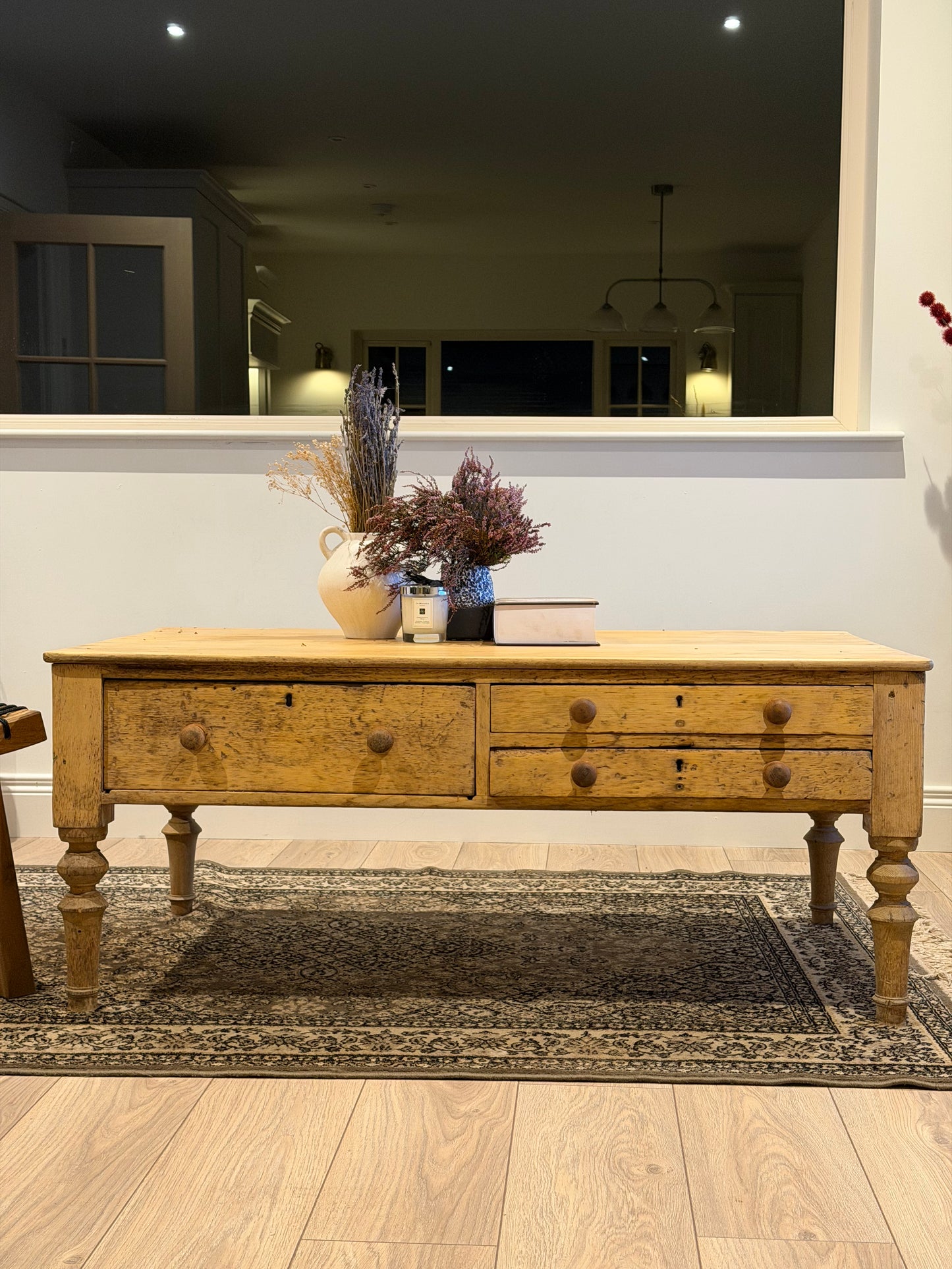 Victorian Pine Coffee Table