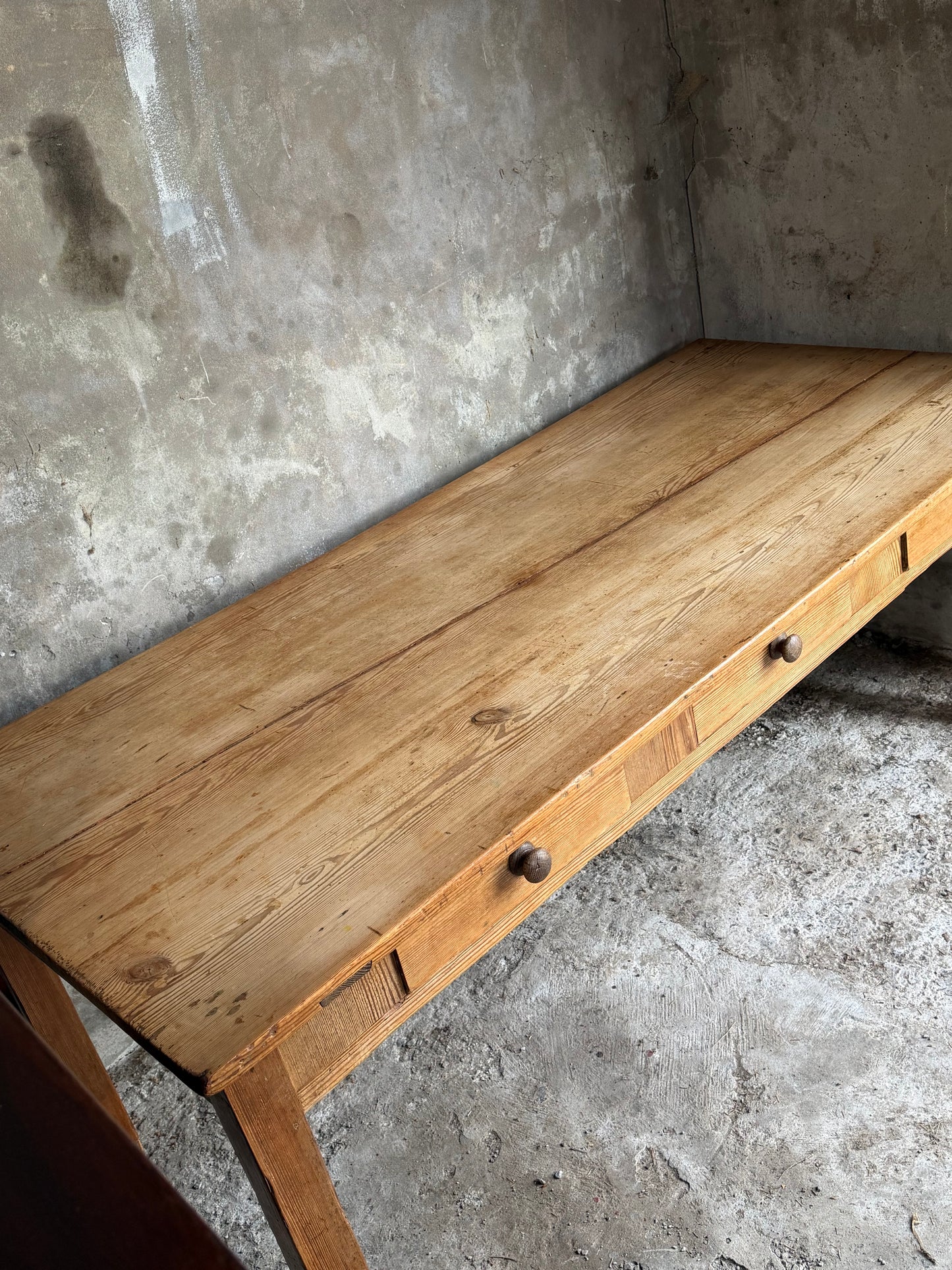 Irish Victorian Pine Kitchen Table