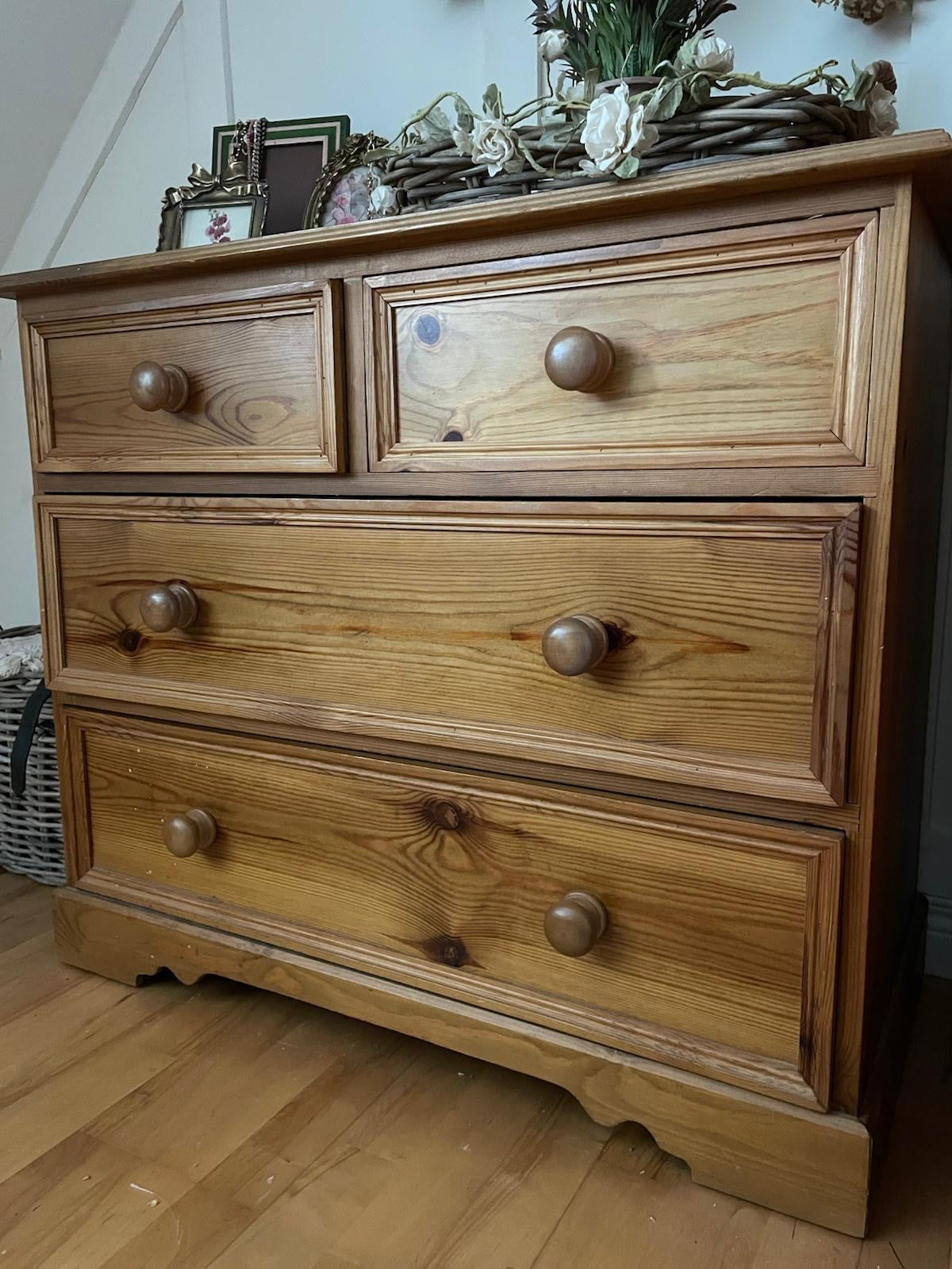 Solid Pine Chest of Drawers