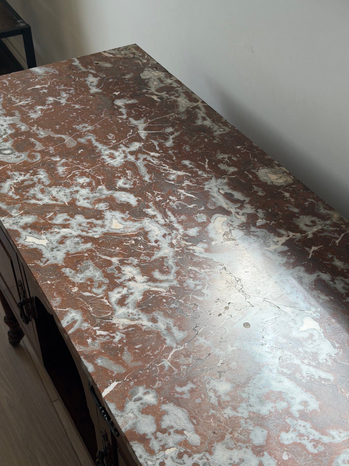 Burr Walnut & Marble Washstand