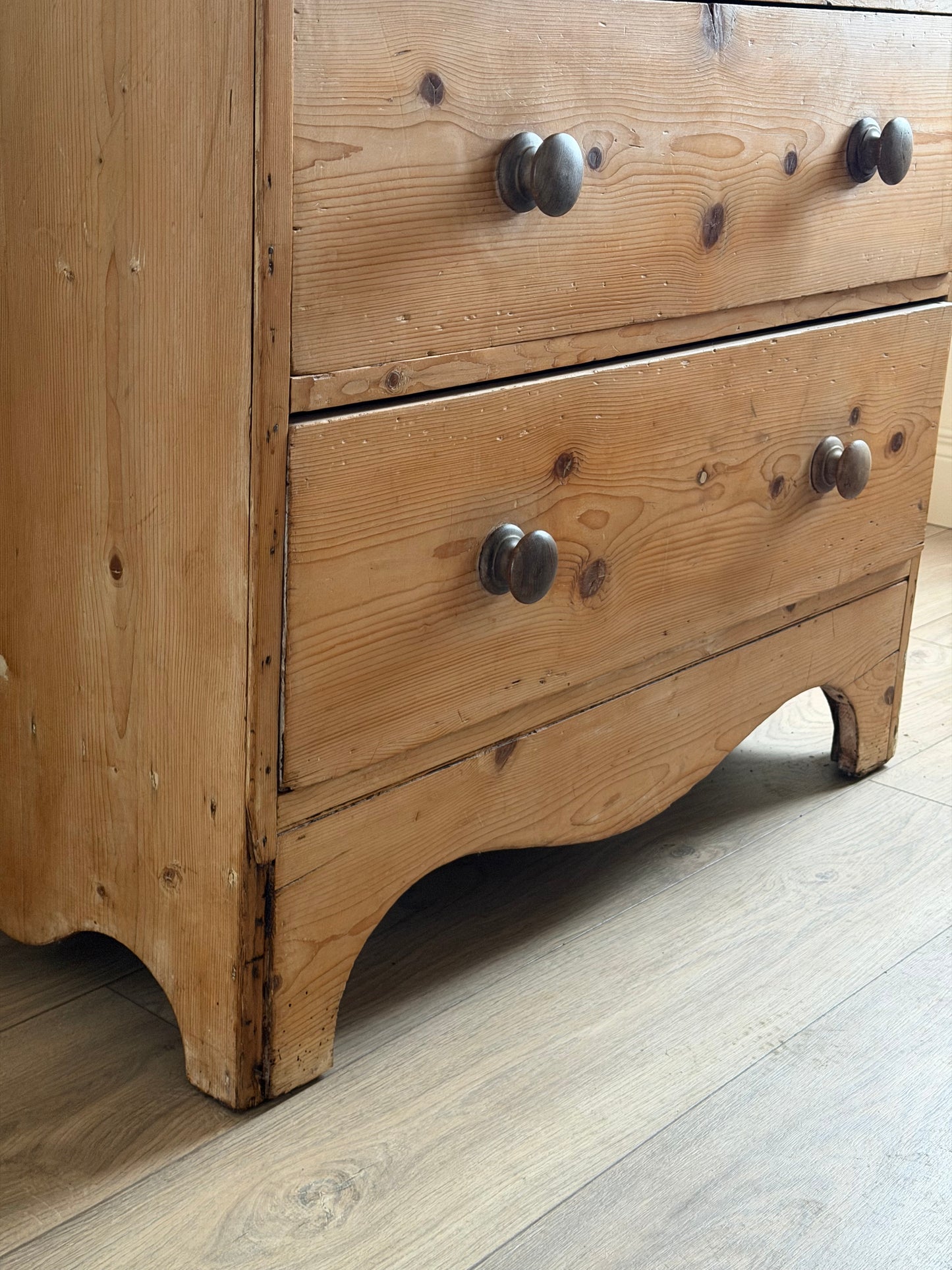 Victorian Pine Tall Chest of Drawers