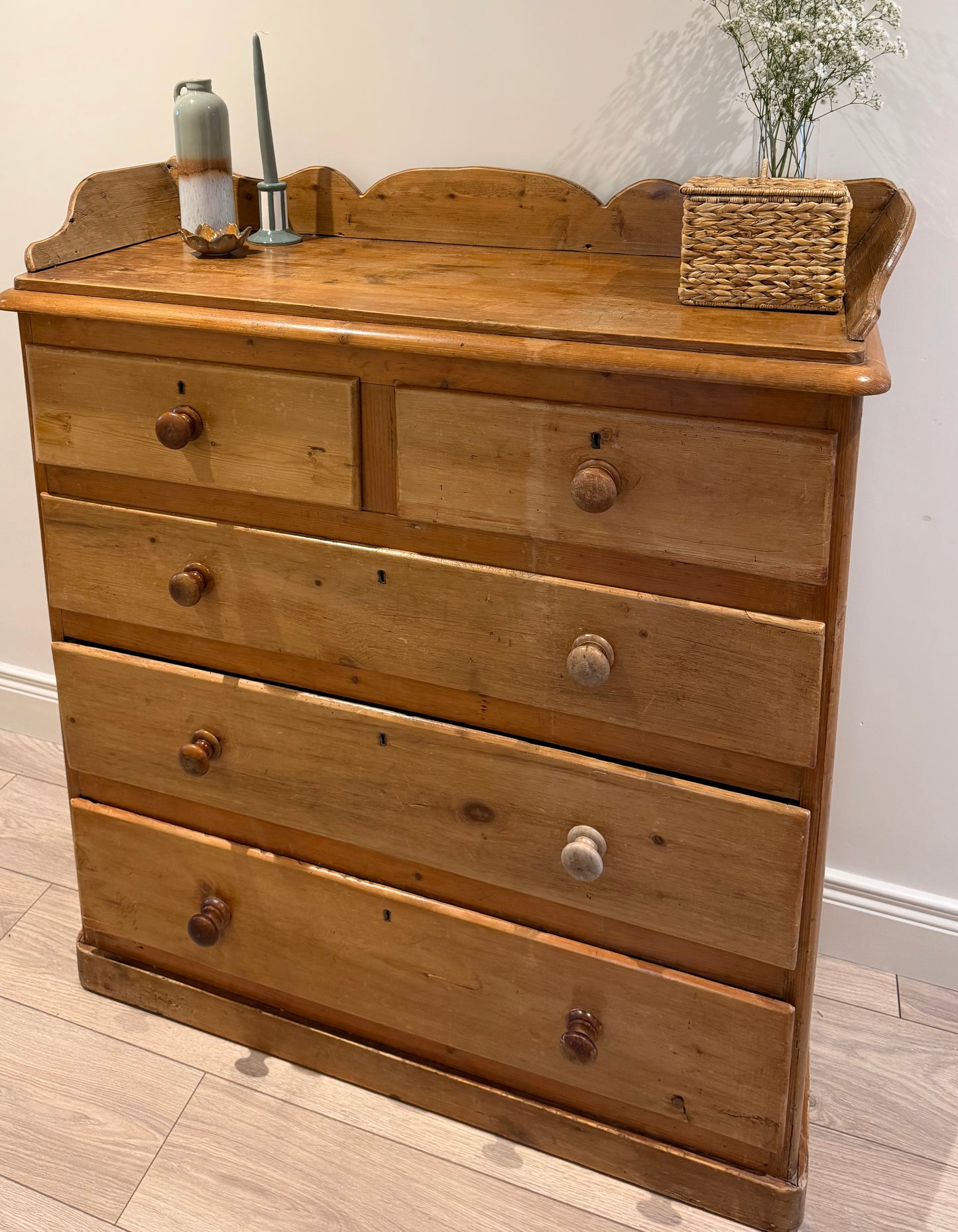Vintage Pine Chest of Drawers