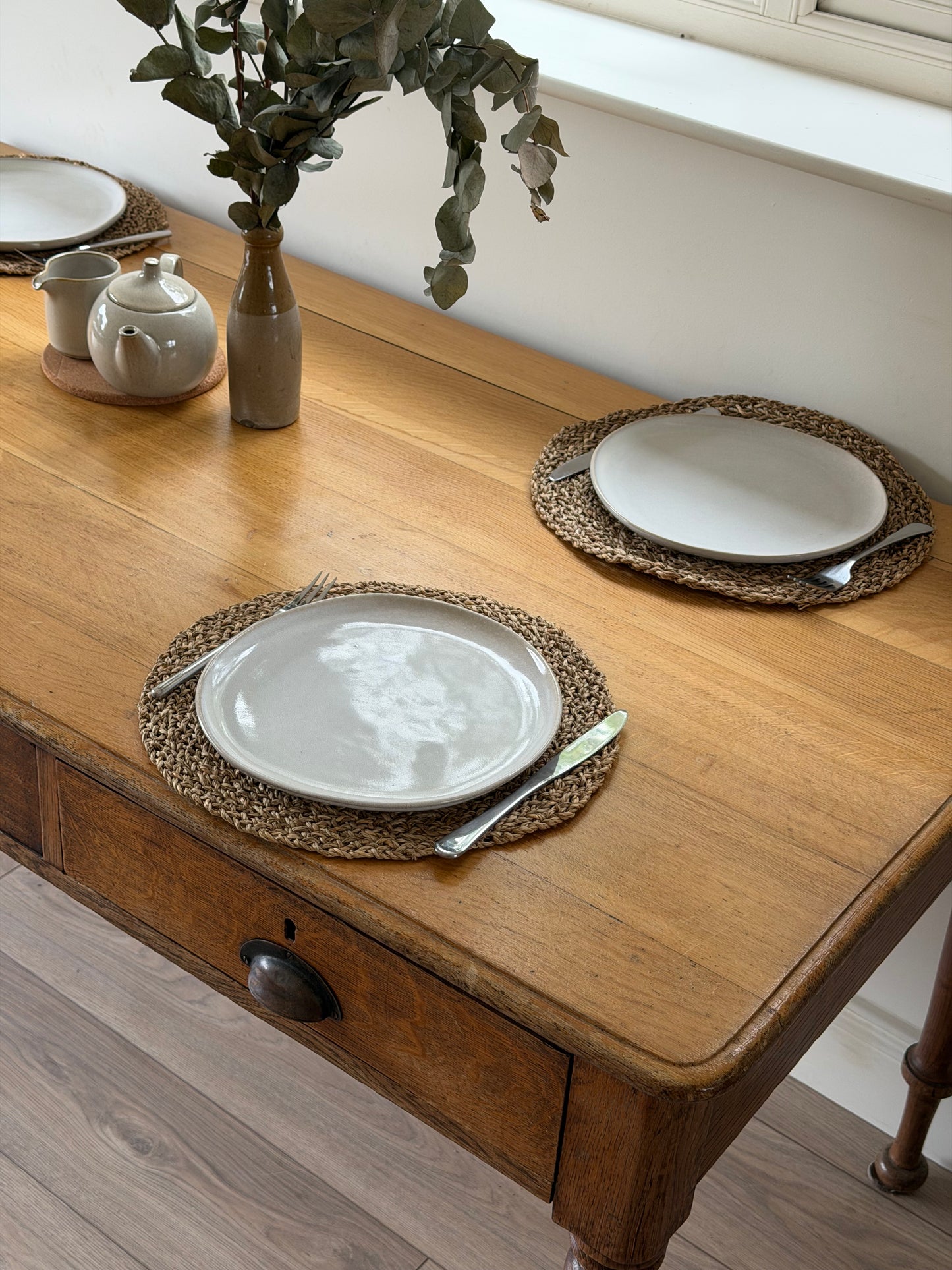 Irish Oak Kitchen Table by William Walsh