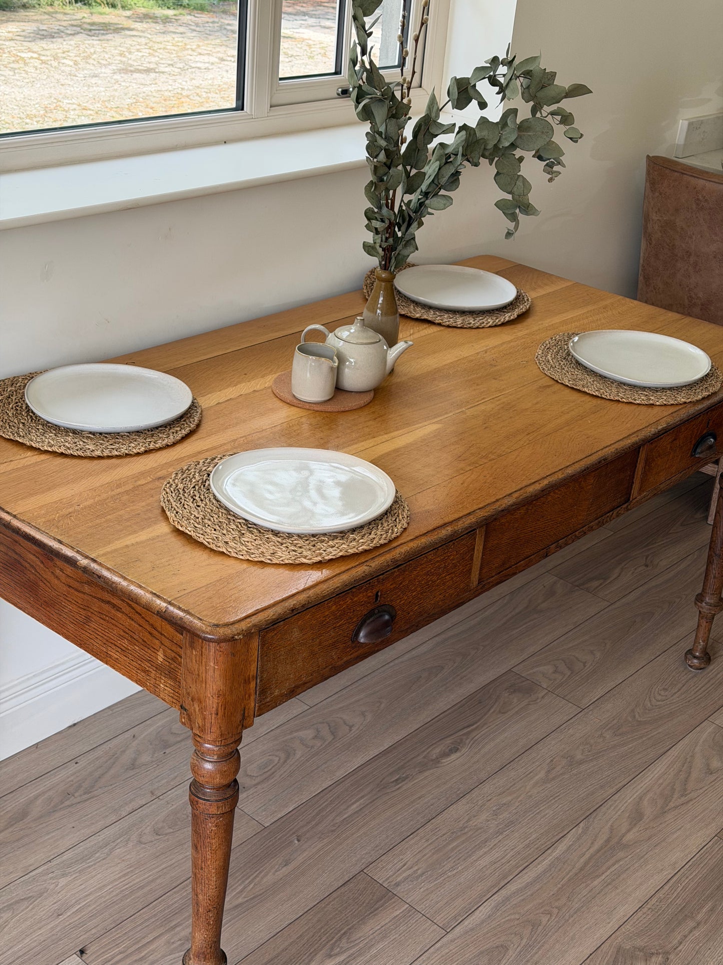 Irish Oak Kitchen Table by William Walsh