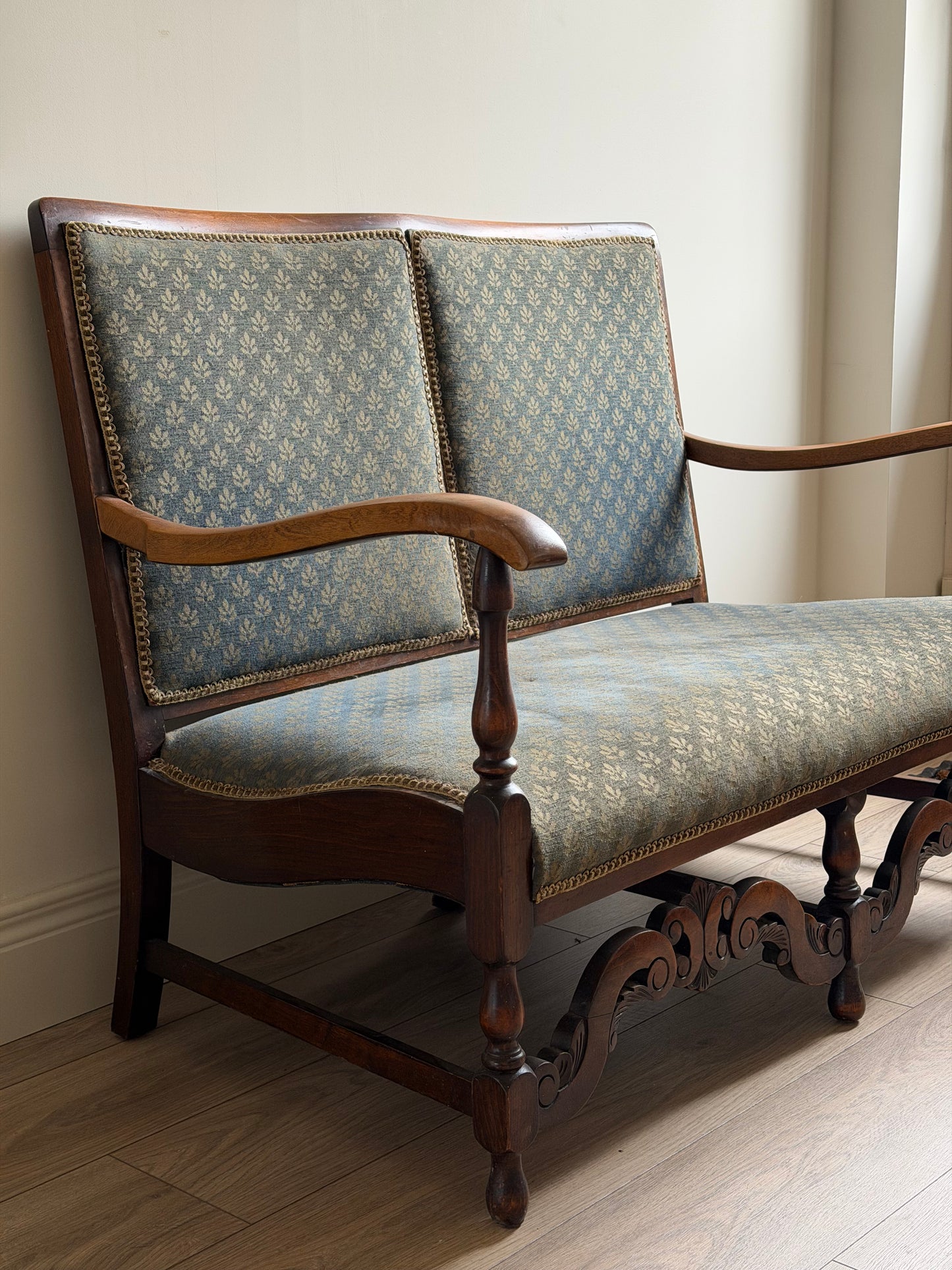 1930s Beech Framed Sofa