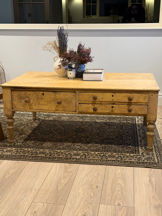 Victorian Pine Coffee Table