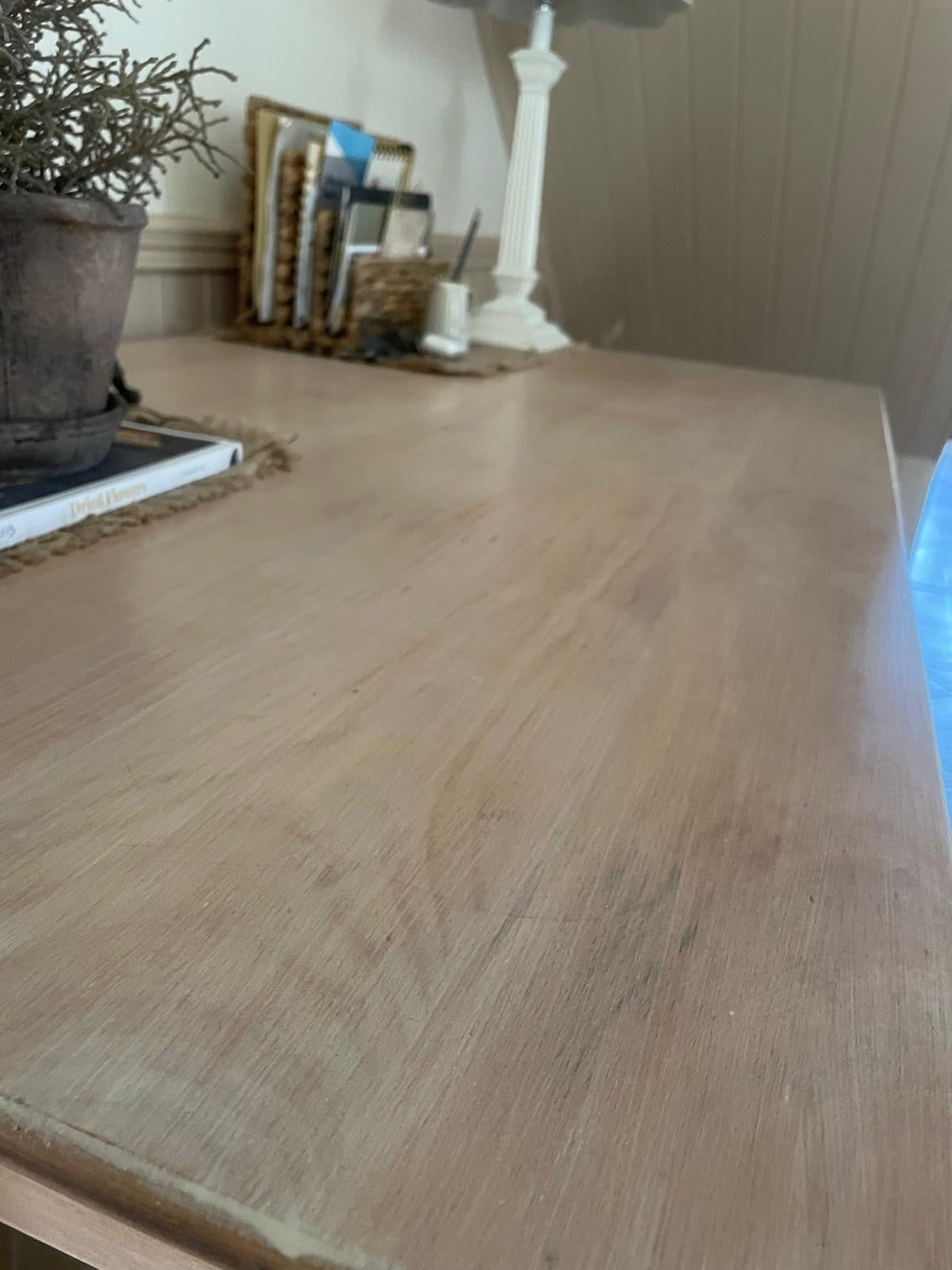 1950s Beech Kitchen Table with 2 Drawers