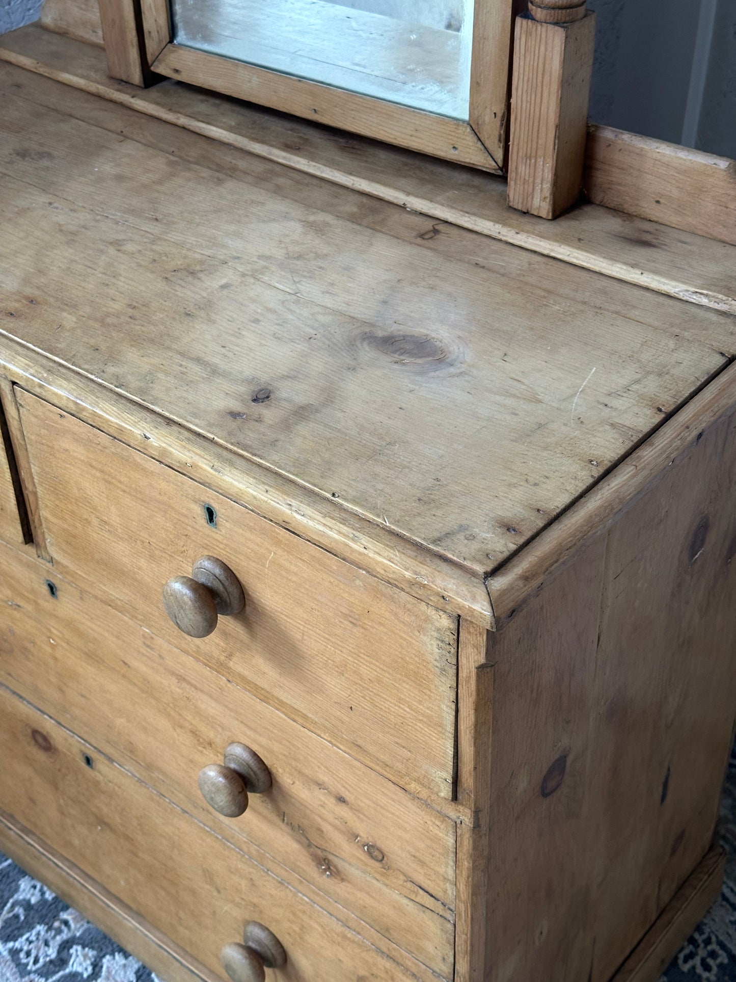 Victorian Pine Dressing Chest