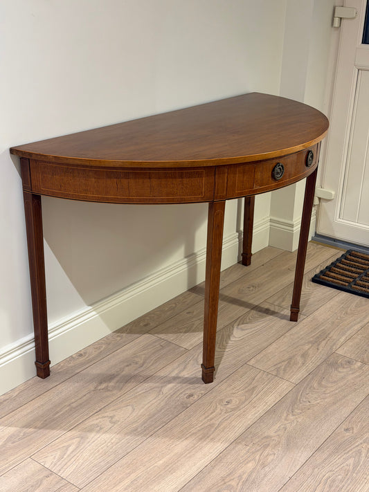 Sheraton Revival Demi-Lune Table