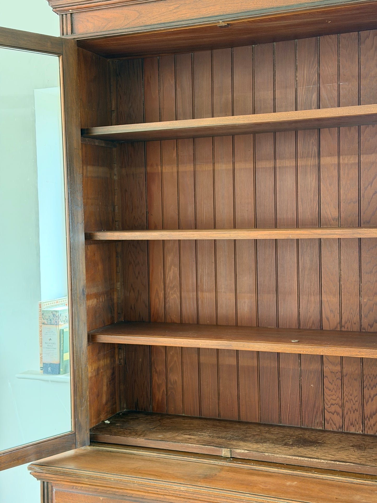 Victorian Walnut Bookcase