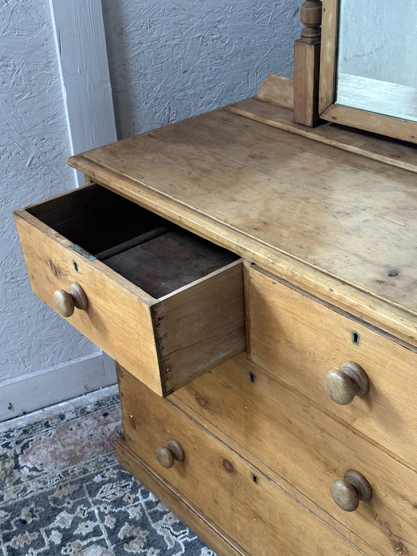 Victorian Pine Dressing Chest