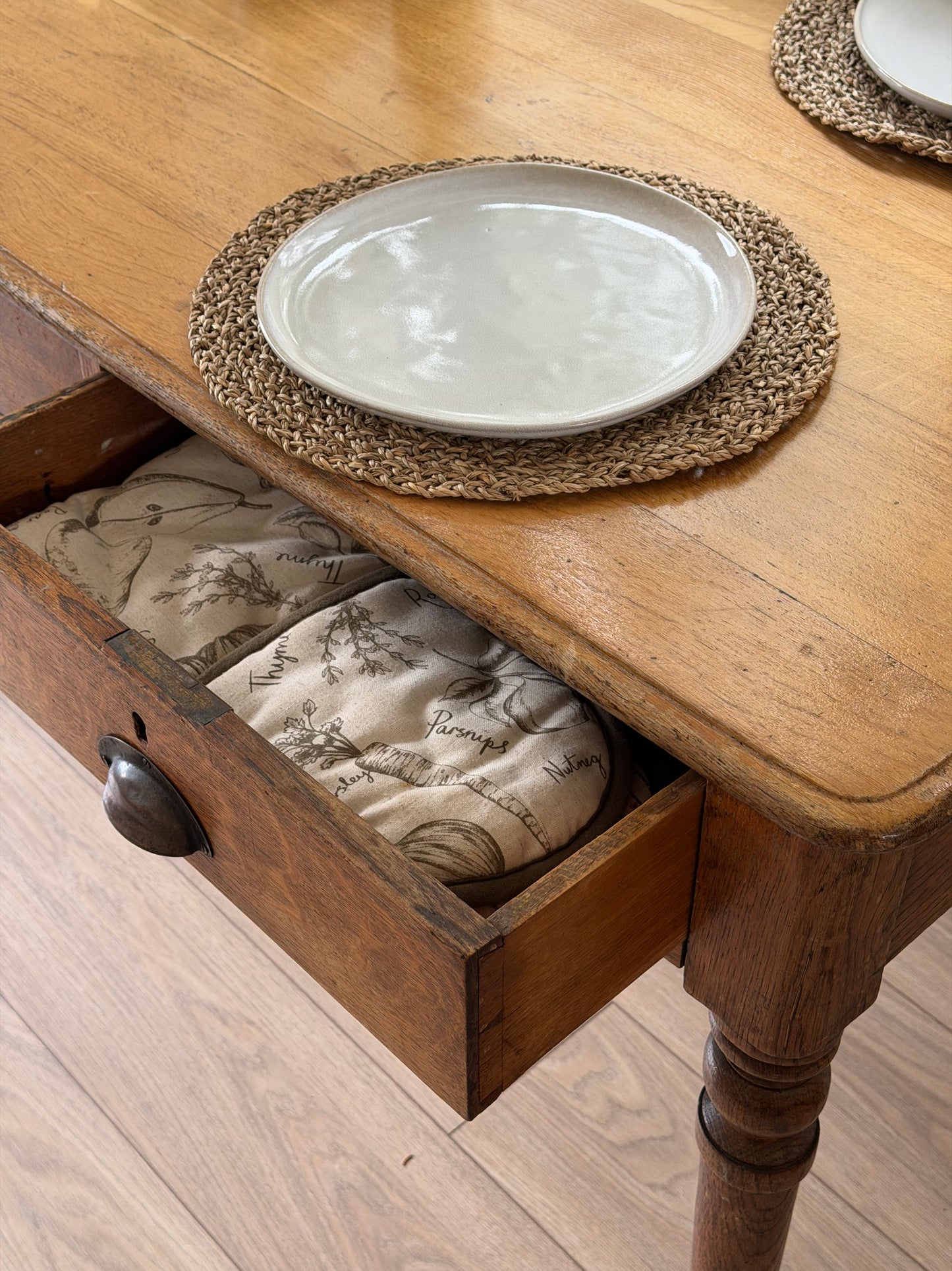 Irish Oak Kitchen Table by William Walsh