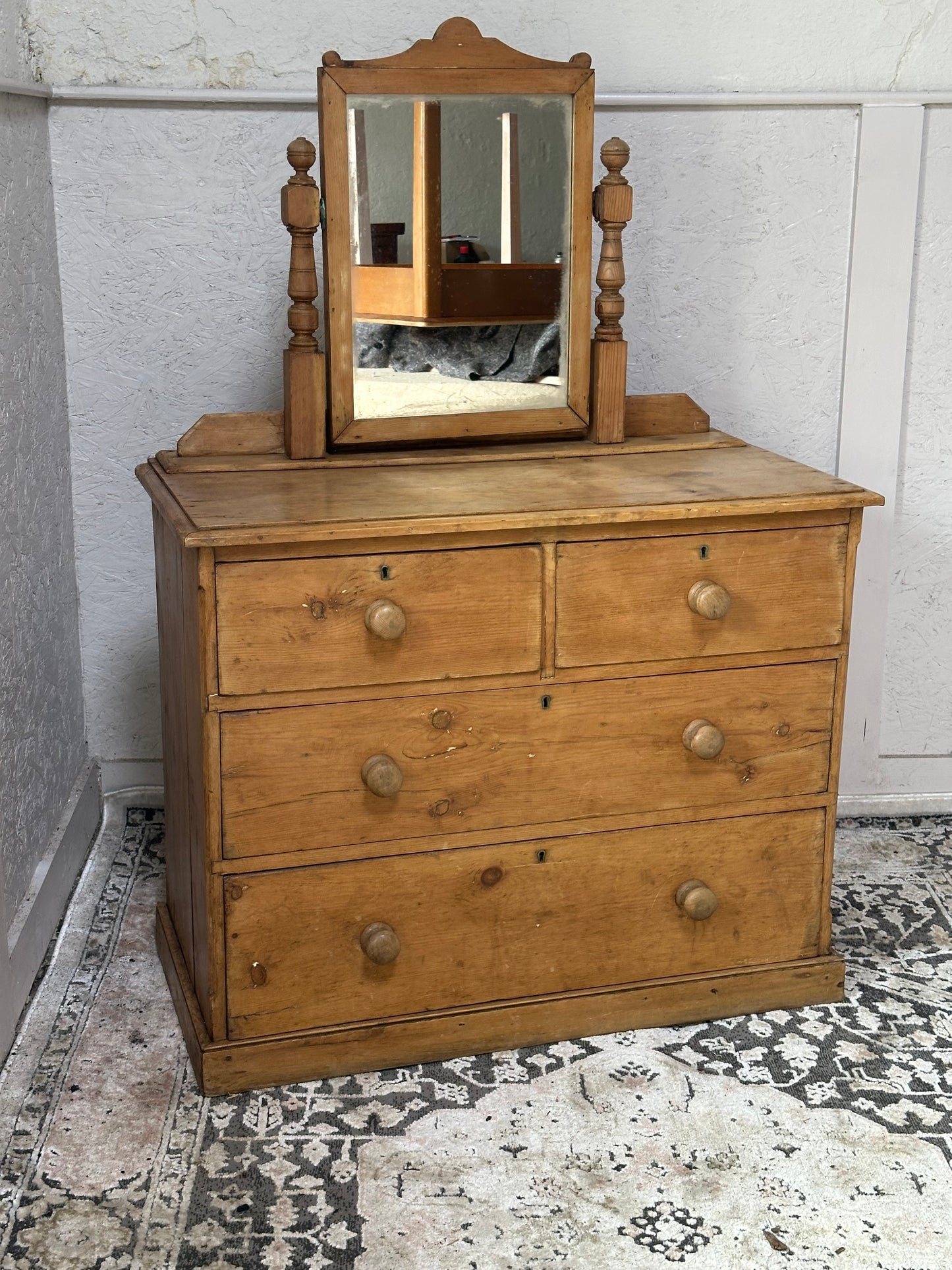 Victorian Pine Dressing Chest