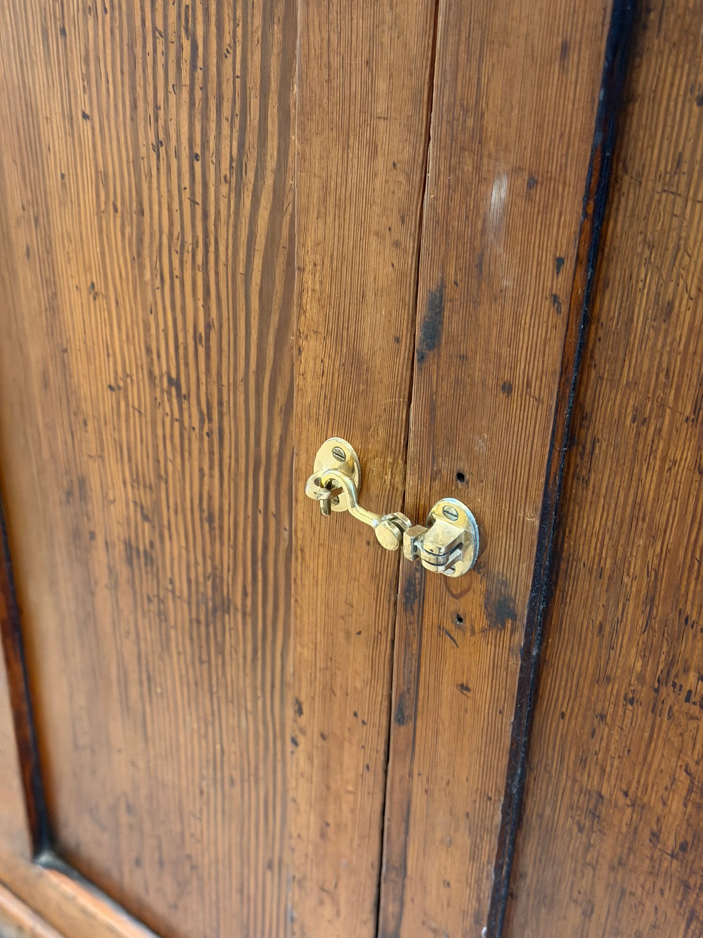 Victorian Dark Pine Cupboard