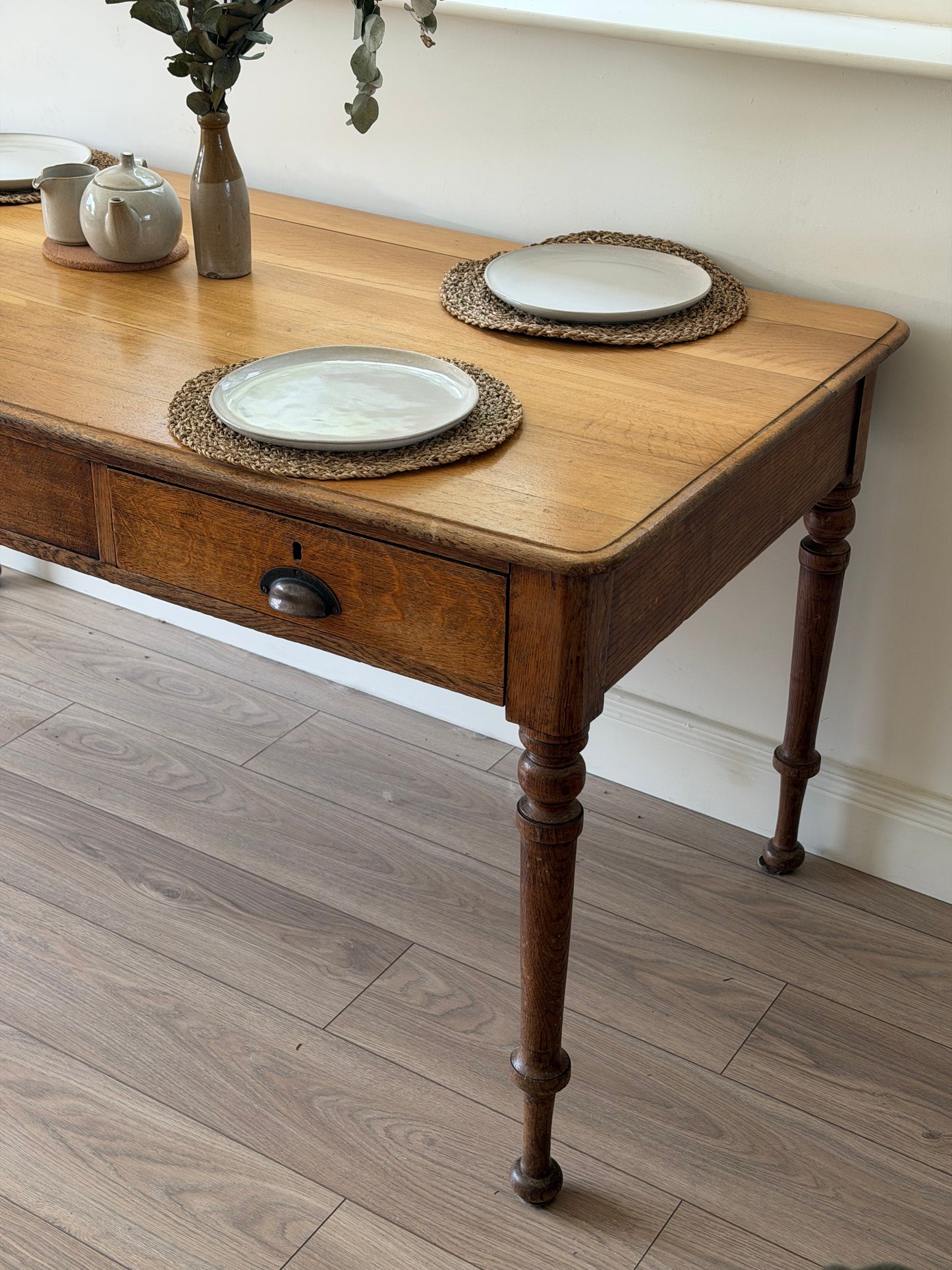 Irish Oak Kitchen Table by William Walsh