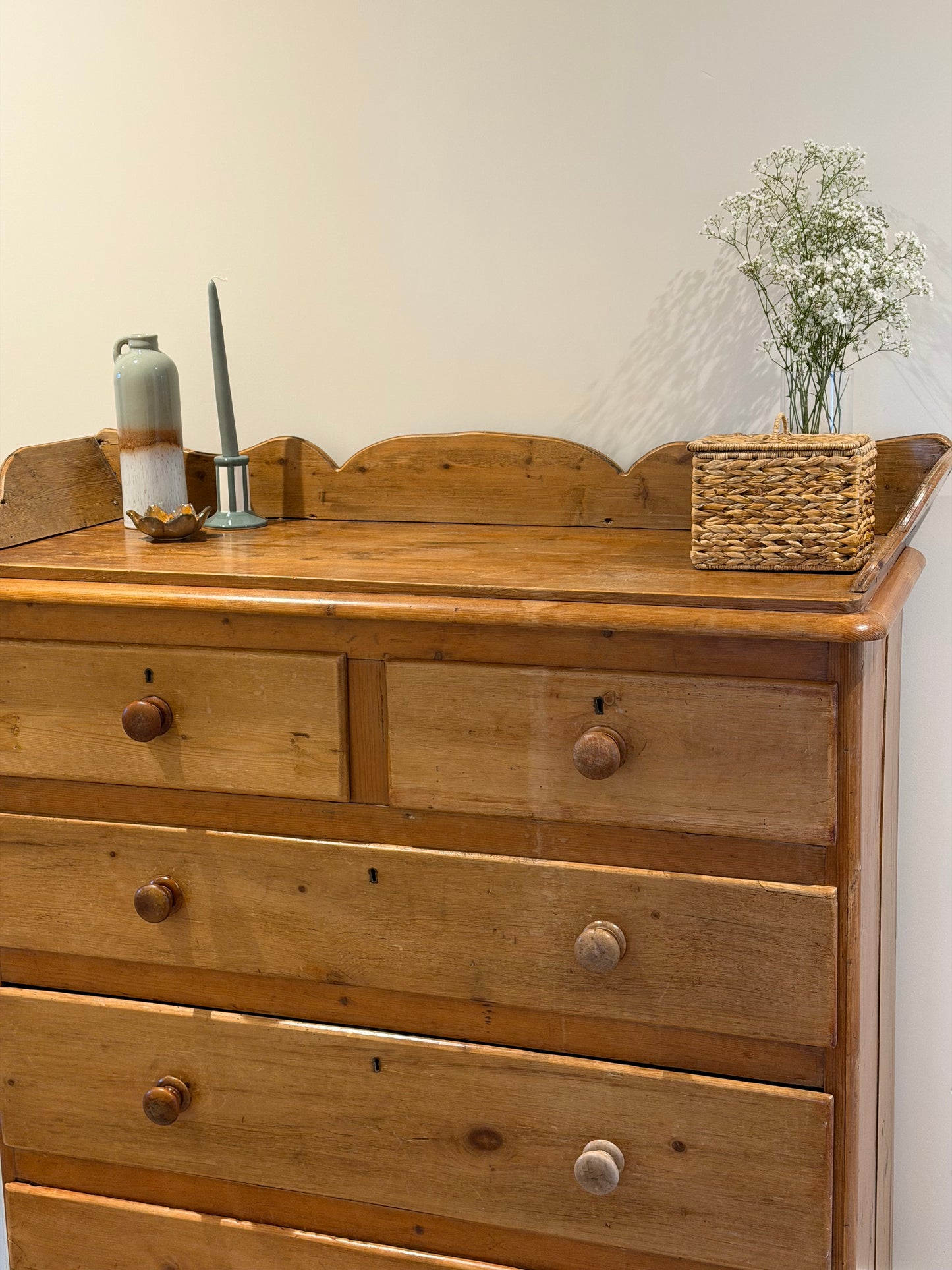 Vintage Pine Chest of Drawers