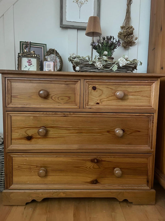 Solid Pine Chest of Drawers