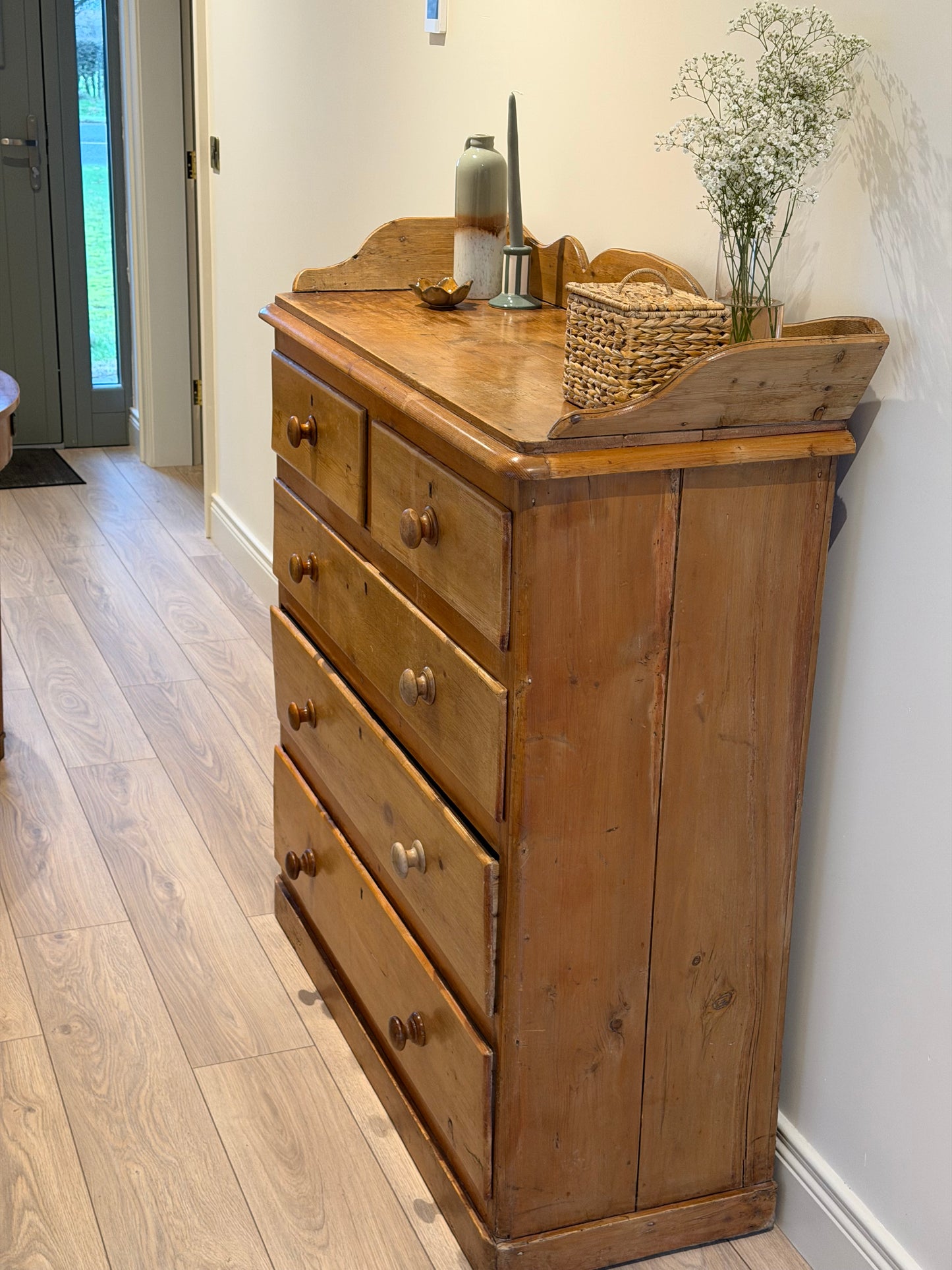 Vintage Pine Chest of Drawers