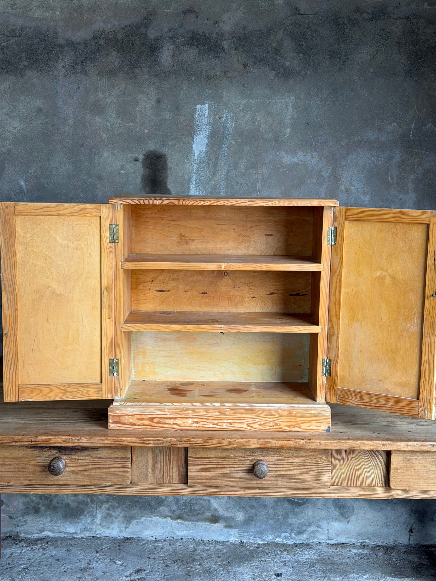Edwardian Pine Cupboard