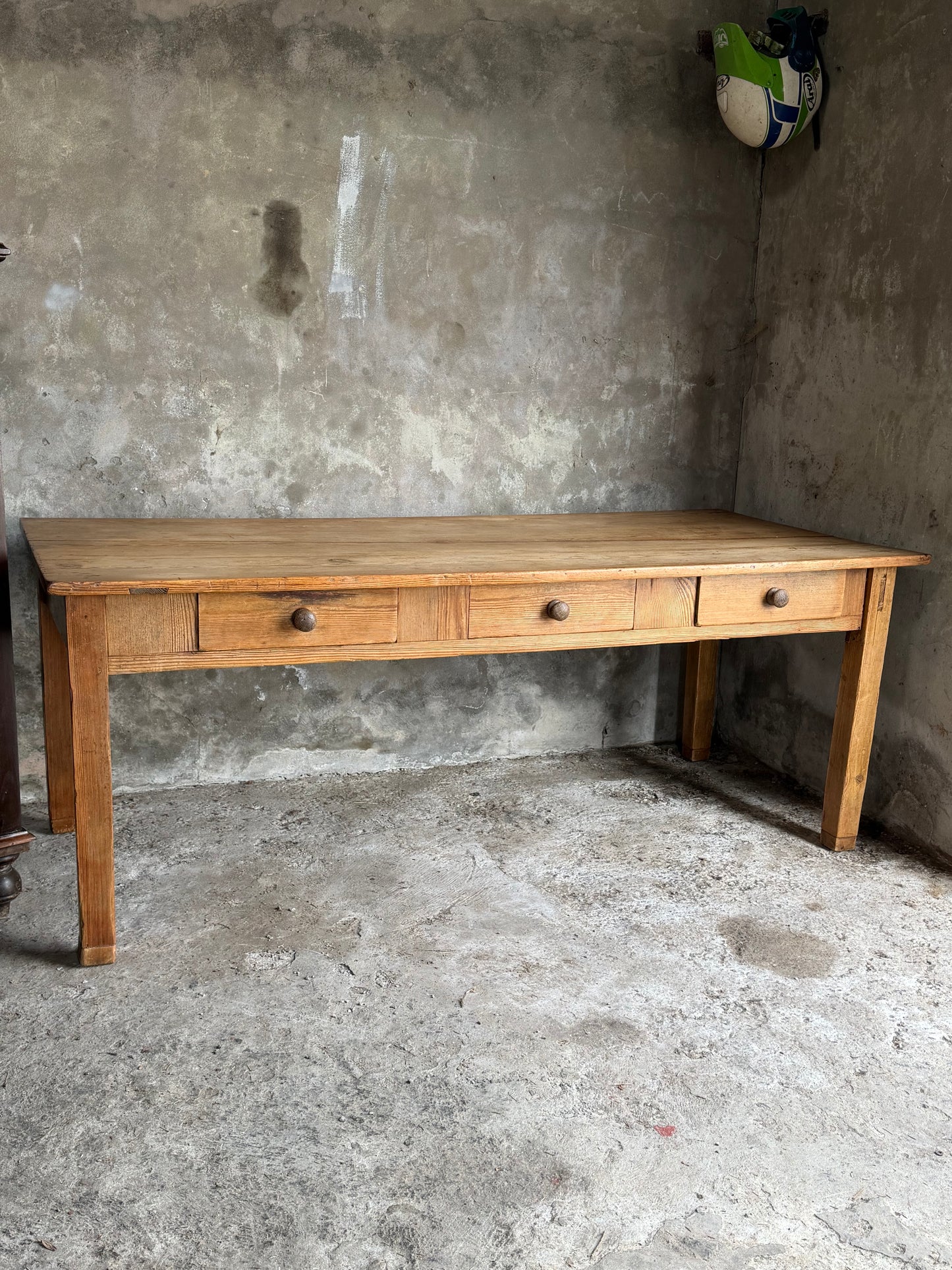 Irish Victorian Pine Kitchen Table