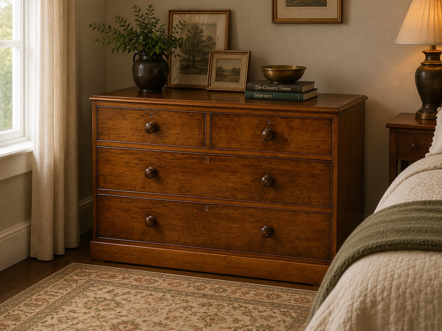 Victorian Mahogany & Elm Chest of Drawers